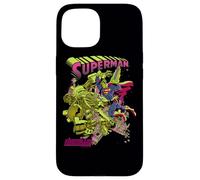 Custodia per iPhone 15 Superman Versus Metallo Blacklight
