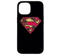 Custodia per iPhone 15 Superman War Torn Logo Shield