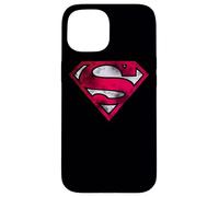 Custodia per iPhone 15 Superman War Torn Shield Logo