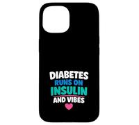 Custodia per iPhone 15 Supporto per guerrieri diabetici per la consapevolezza del diabete di tipo 1