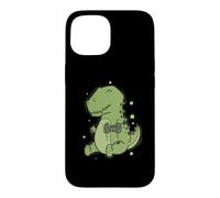 Custodia per iPhone 15 T-Rex Dino con Manubri fa Fitness