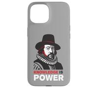 Custodia per iPhone 15 T-shirt La Conoscenza è Potere - Arte Filosofica Moderna