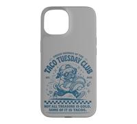 Custodia per iPhone 15 Taco Tuesday Club Divertenti carlini e amanti del cibo