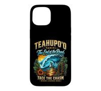 Custodia per iPhone 15 Teahupo'o Tahiti Nui Polynesia Cavalca la leggenda Surf Addicted