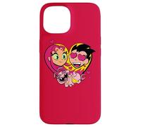 Custodia per iPhone 15 Teen Titans Go! Starfire and Robin