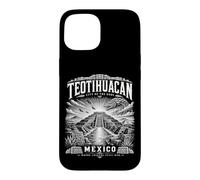 Custodia per iPhone 15 Teotihuacan Città del Messico degli Dei Antica Piramide Art