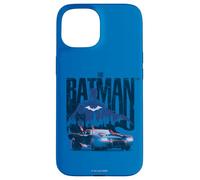 Custodia per iPhone 15 The Batman and His Batmobile
