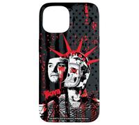 Custodia per iPhone 15 The Boys Homelander Statue of Liberty Skull Graffiti TV Show