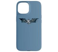 Custodia per iPhone 15 The Dark Knight Rises Cracked Glass Logo