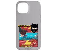 Custodia per iPhone 15 The Flash Movie Batman Supergirl Chibi Trio