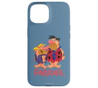 Custodia per iPhone 15 The Flintstones Fred and Barney Stylized Art