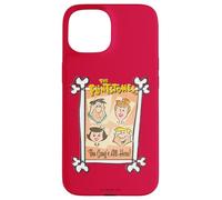 Custodia per iPhone 15 The Flintstones Fred Wilma The Gang's All Here