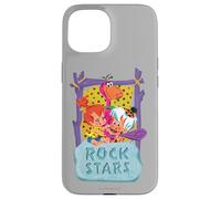 Custodia per iPhone 15 The Flintstones Pebbles and Bam Bam Rock Stars