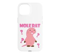 Custodia per iPhone 15 The Mole Rat - Simpatico disegno di opera d'arte digitale