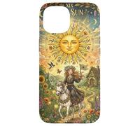Custodia per iPhone 15 The Sun Tarot Card Celestial Maiden Horse