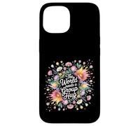 Custodia per iPhone 15 The World Needs A Group Hug Motivazione della gentilezza |-