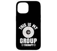 Custodia per iPhone 15 This Is My Group Therapy Cool Pro Gun Range Shooting Lovers