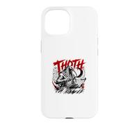 Custodia per iPhone 15 Thoth egiziano Dio Saggezza Scrivere geroglifici