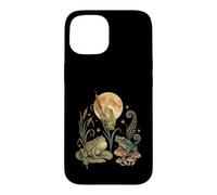Custodia per iPhone 15 Three Frogs Moon Vintage Amphibian Cottagecore Art