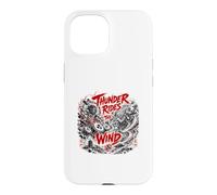 Custodia per iPhone 15 Thunder cavalca la leggenda Yokai del vento e della tempesta