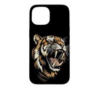 Custodia per iPhone 15 Tigre dai Denti a Sciabola Smilodon Grande felino Tigre