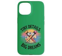 Custodia per iPhone 15 Tiny Details Big Dreams Art Teacher Painter Palette