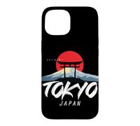 Custodia per iPhone 15 Tokyo Monte Fuji dal Giappone in Asia con il tempio giapponese