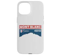 Custodia per iPhone 15 Tour du Mont Blanc 4810 TMB Francia Trekking Escursionismo Regalo