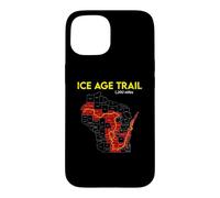 Custodia per iPhone 15 Trail dell'era glaciale Wisconsin Escursionismo a lunga distanza Scenic
