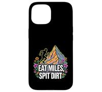 Custodia per iPhone 15 Trail Runner Eat Miles Spit Dirt Mountain