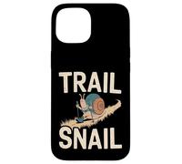 Custodia per iPhone 15 Trail Snail - Divertente gioco di parole