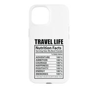 Custodia per iPhone 15 Travel Life Fatti nutrizionali Vacanza divertente