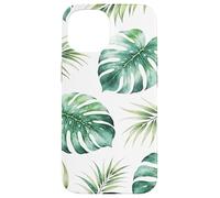 Custodia per iPhone 15 Tropical Monstera & Palm - Isola botanica Boho Beach Style