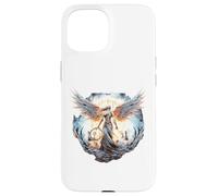 Custodia per iPhone 15 Tu sei il mio angelo custode e veglia su di me