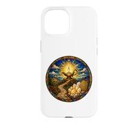 Custodia per iPhone 15 TU SEI LA LUCE DEL MONDO Lampada Cattedrale Mosaico Arte
