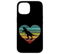 Custodia per iPhone 15 Tyrannosauro Cuore Dino Bambini Dinosauro Sauro T-Rex
