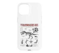 Custodia per iPhone 15 Tyrannosaurus Rex Fossil Guide Museo Anatomia Arte