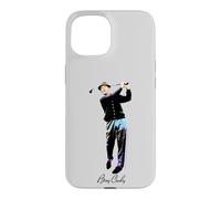 Custodia per iPhone 15 Ufficiale Bing Crosby Pro Golf Swing Black