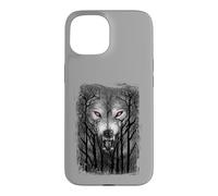 Custodia per iPhone 15 Ufficiale Spiral Forest Wolf Gothic Fantasy