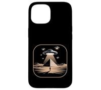 Custodia per iPhone 15 UFO Piramide Aliena Antico Mistero Rapimento Spazio Uomini Donne