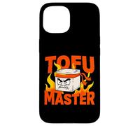 Custodia per iPhone 15 Umorismo vegano sul karate di Tofu Master Angry Ninja