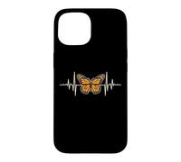 Custodia per iPhone 15 Una farfalla monarca che batte proprio come il mio battito cardiaco