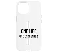 Custodia per iPhone 15 Una Vita Uno Incontro Concetto Giapponese Messag