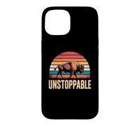 Custodia per iPhone 15 Unstoppable Buffalo Bison Outdoor Vintage Graphic