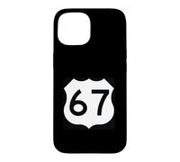 Custodia per iPhone 15 US Route 67 segno