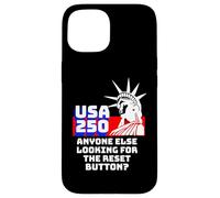 Custodia per iPhone 15 USA 250 Pulsante Reset Design American Liberty