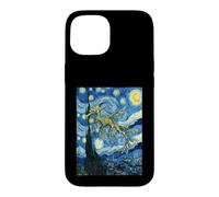 Custodia per iPhone 15 Van Gogh Notte stellata Leafy Sea Dragon Art