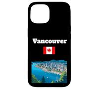 Custodia per iPhone 15 Vancouver viaggio souvenir Canada amante della città bandiera canadese