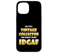 Custodia per iPhone 15 Vintage Collector IDGAF Cute Vintage Items Decor Collections