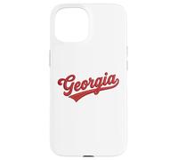 Custodia per iPhone 15 Vintage Georgia Script Classic Embroidered Style